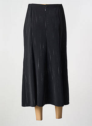 Jupe longue imprimé fantaisie noir FRANCE RIVOIRE femme