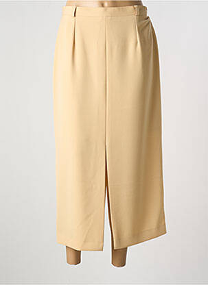 Jupe longue coupe droite beige SARAH B femme