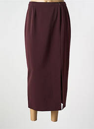 Jupe longue fermeture zippée au dos violet GUITARD femme