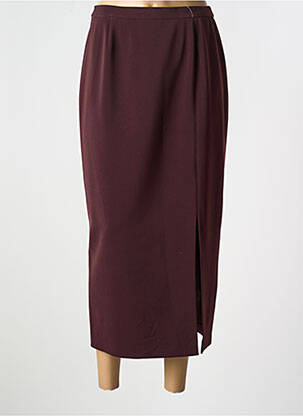 Jupe longue fermeture zippée au dos violet GUITARD femme