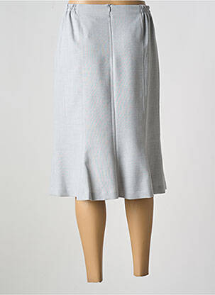 Jupe mi-longue coupe évasée gris FRANCE RIVOIRE femme