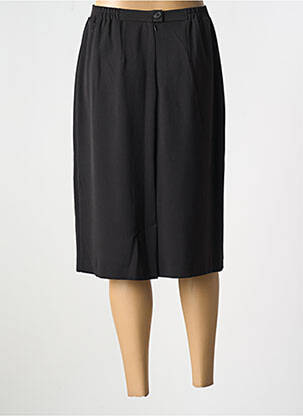 Jupe mi-longue coupe droite noir GRIFFON femme