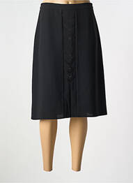 Jupe mi-longue coupe évasée noir FRANCE RIVOIRE femme