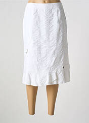 Jupe mi-longue blanc FRANCE RIVOIRE pour femme seconde vue