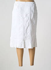 Jupe mi-longue blanc FRANCE RIVOIRE pour femme seconde vue