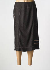 Jupe mi-longue marron FRANCE RIVOIRE pour femme seconde vue