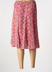 Jupe mi-longue rose GRIFFON pour femme seconde vue