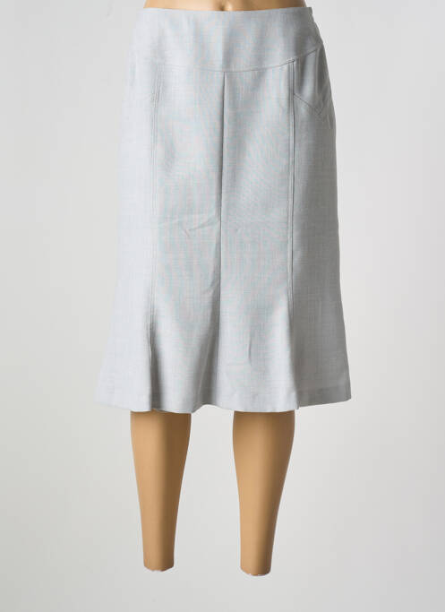 Jupe mi-longue gris FRANCE RIVOIRE femme