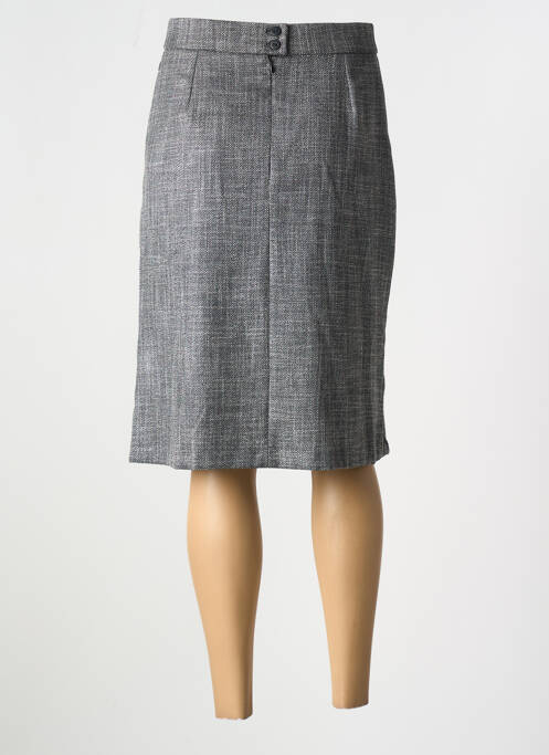 Jupe mi-longue gris FRANCE RIVOIRE pour femme