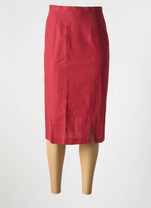 Jupe mi-longue rouge FRANCE RIVOIRE femme