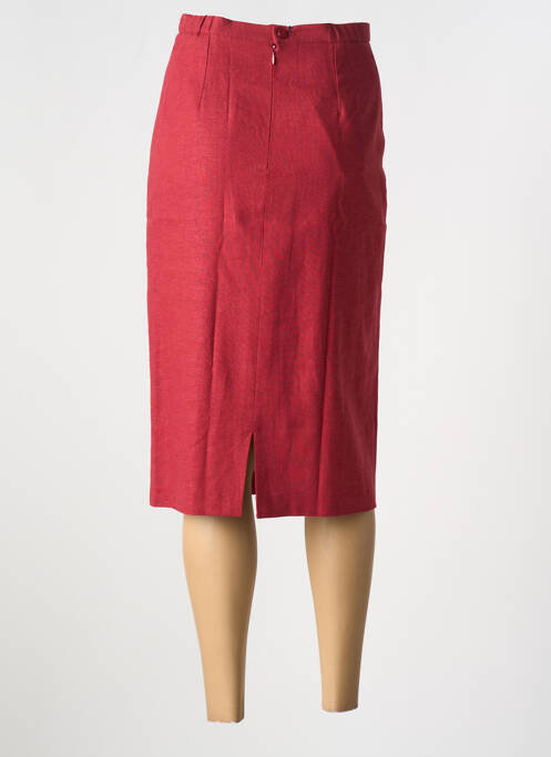 Jupe mi-longue rouge FRANCE RIVOIRE femme
