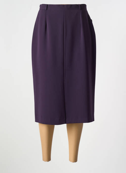 Jupe mi-longue violet SARAH B pour femme