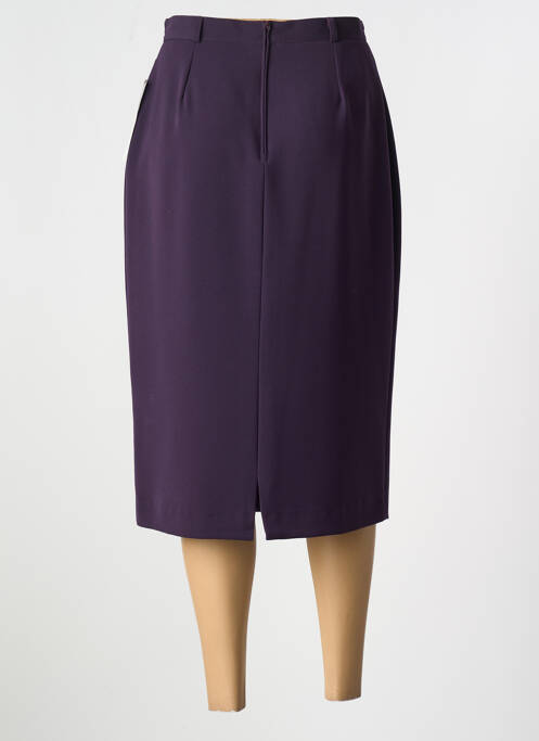 Jupe mi-longue violet SARAH B pour femme