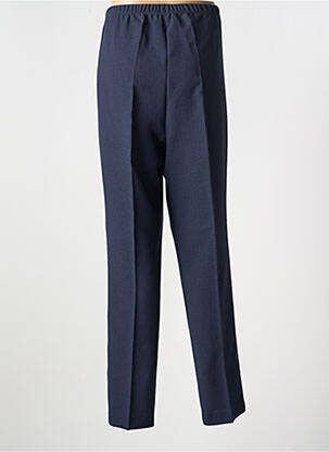 Pantalon droit taille élastique bleu FRANCE RIVOIRE femme