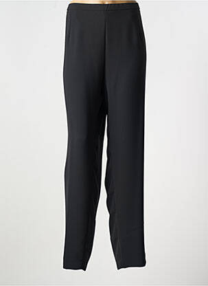 Pantalon droit taille élastique noir FRANCE RIVOIRE femme