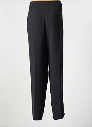 Pantalon droit taille élastique noir FRANCE RIVOIRE femme