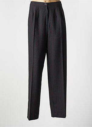 Pantalon droit taille élastique noir FRANCE RIVOIRE femme