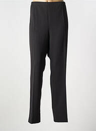 Pantalon droit taille élastique noir FRANCE RIVOIRE femme