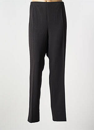 Pantalon droit taille élastique noir FRANCE RIVOIRE femme