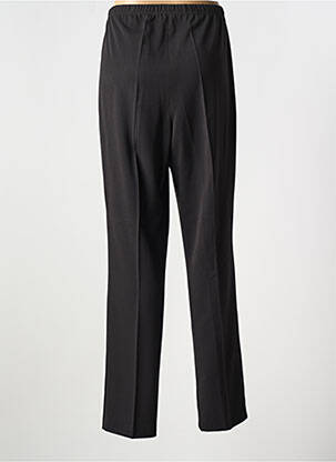 Pantalon droit taille élastique noir FRANCE RIVOIRE femme