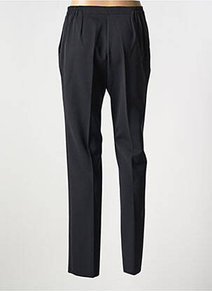Pantalon droit fermeture zippée sous rabat boutonné noir GRIFFON femme