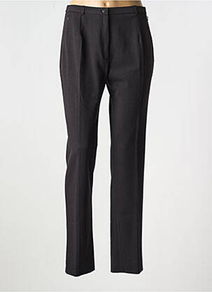 Pantalon droit taille élastique noir FRANCE RIVOIRE femme