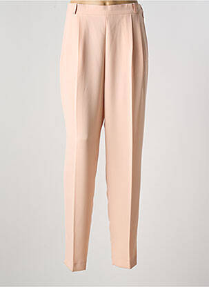 Pantalon droit taille élastique rose SARAH B femme