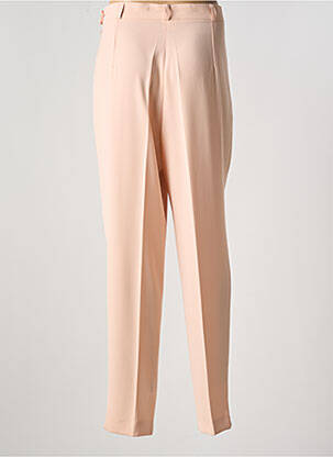 Pantalon droit taille élastique rose SARAH B femme