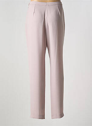 Pantalon droit taille élastique beige FRANCE RIVOIRE femme