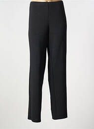 Pantalon droit taille élastique noir FRANCE RIVOIRE femme