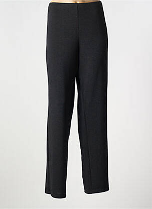 Pantalon droit taille élastique noir FRANCE RIVOIRE femme