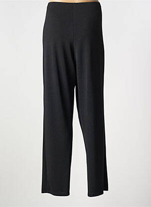 Pantalon droit taille élastique noir FRANCE RIVOIRE femme