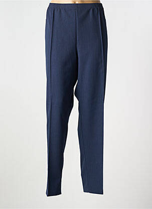 Pantalon droit taille élastique bleu GRIFFON femme