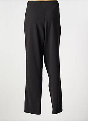 Pantalon droit taille élastique noir FRANCE RIVOIRE femme