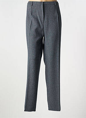 Pantalon droit fermeture zippée sous rabat boutonné gris FRANCE RIVOIRE femme
