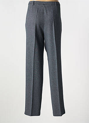Pantalon droit fermeture zippée sous rabat boutonné gris FRANCE RIVOIRE femme
