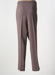 Pantalon droit marron FRANCE RIVOIRE pour femme seconde vue