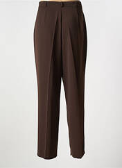 Pantalon droit marron SARAH B pour femme seconde vue