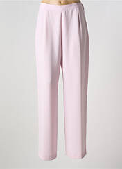 Pantalon droit rose SARAH B pour femme seconde vue