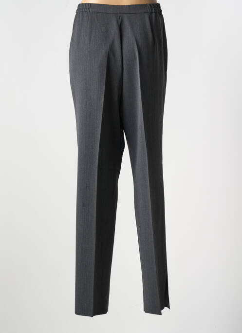 Pantalon droit fermeture zippée sous rabat boutonné taille normale gris KARTING femme
