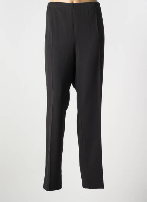 Pantalon droit taille élastique noir FRANCE RIVOIRE femme