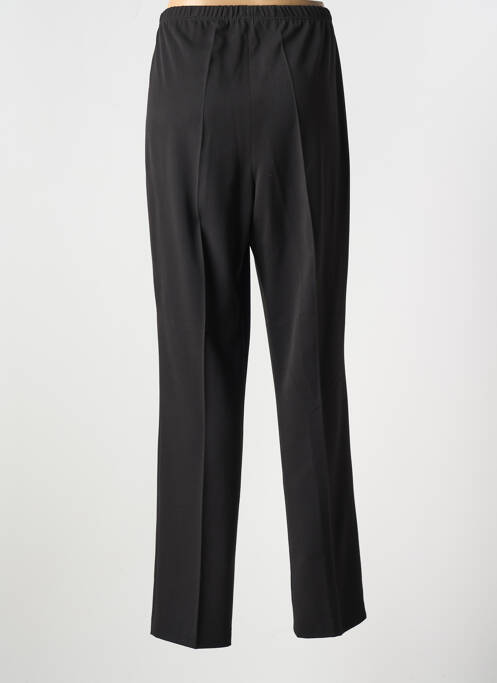Pantalon droit taille élastique noir FRANCE RIVOIRE femme