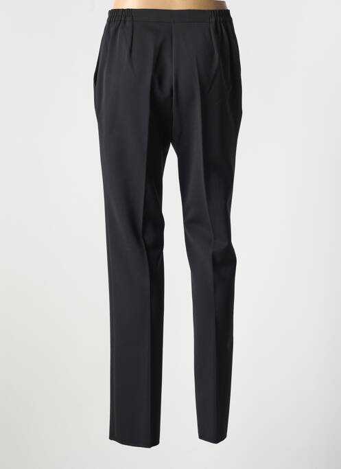 Pantalon droit fermeture zippée sous rabat boutonné noir GRIFFON femme
