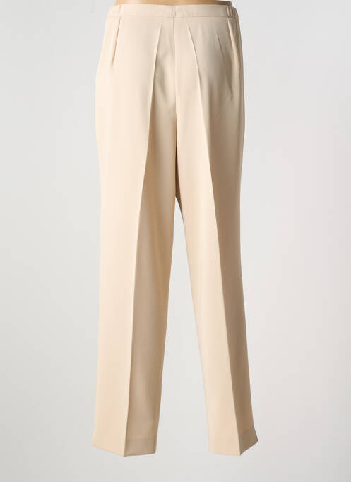 Pantalon droit beige FRANCE RIVOIRE pour femme
