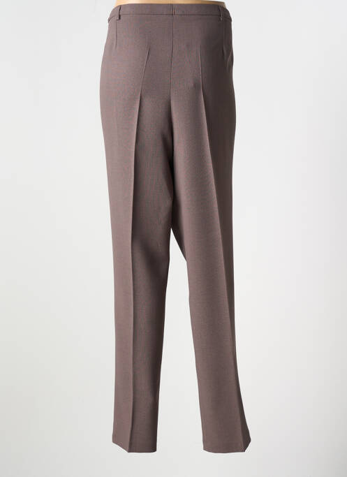 Pantalon droit marron FRANCE RIVOIRE pour femme