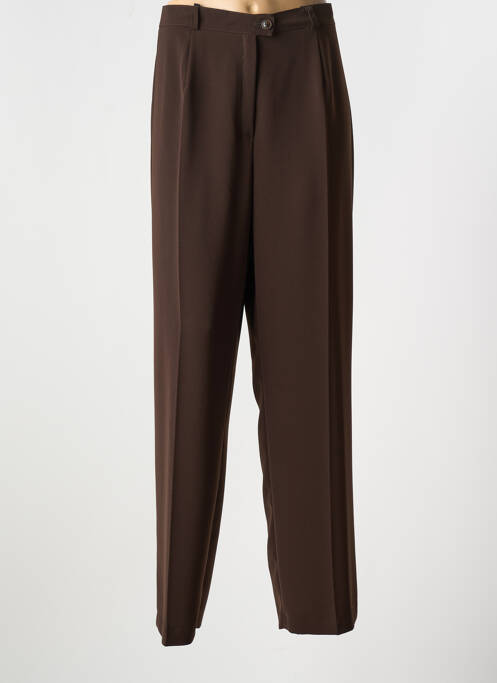 Pantalon droit marron SARAH B pour femme