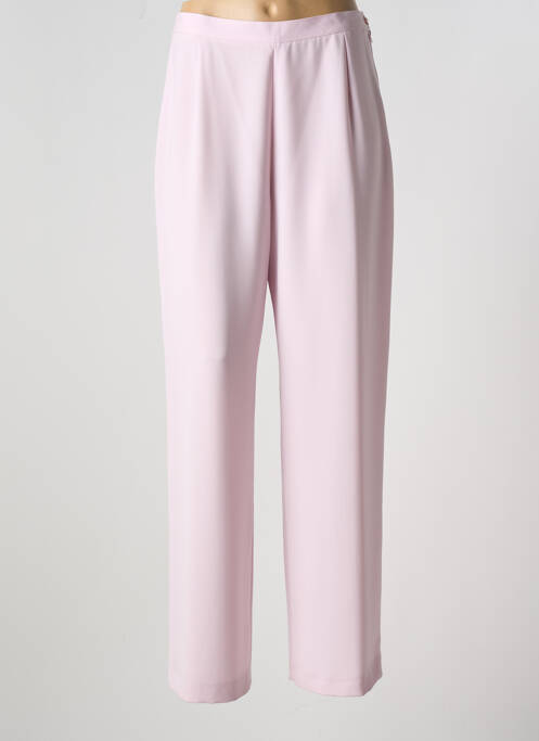 Pantalon droit rose SARAH B pour femme