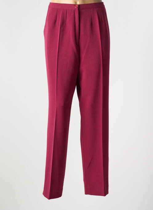 Pantalon droit rouge FRANCE RIVOIRE pour femme