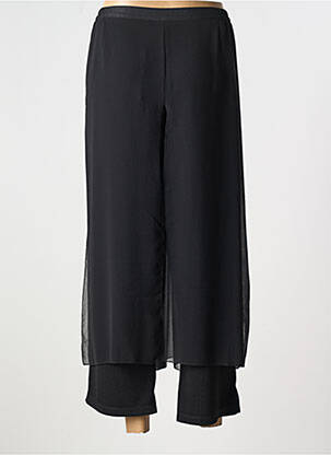 Pantalon 7/8 taille élastique taille normale noir FRANCE RIVOIRE femme