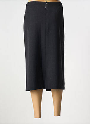 Jupe mi-longue coupe droite noir FRANCE RIVOIRE femme